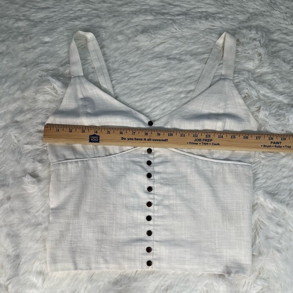 Love Notes | White Cropped Tank Top - Picture 6 of 7